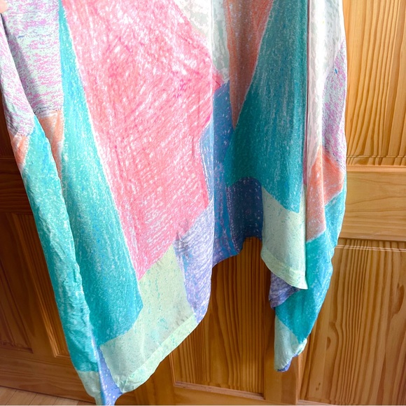 Anthropologie Annette pastel patchwork maxi midi dress, M/L. - Picture 5 of 7